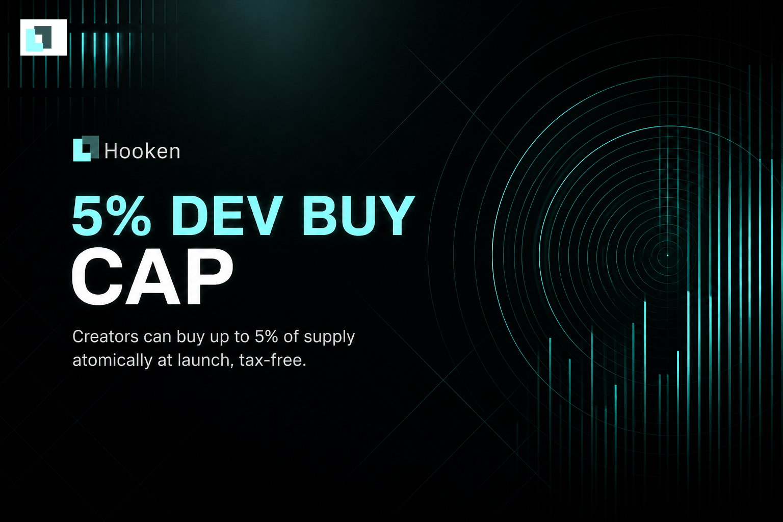Hooken HUD banner for the 5% dev buy cap